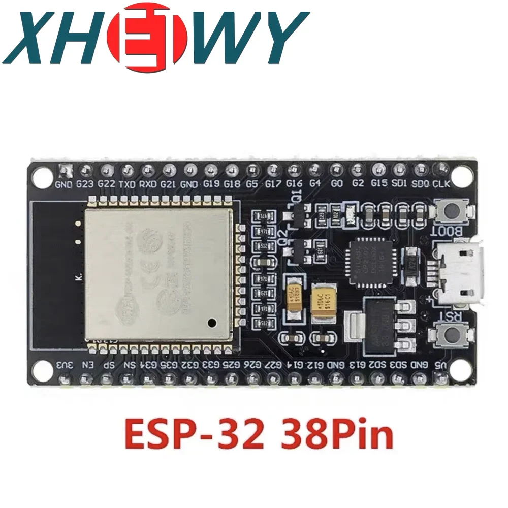 1PCS ESP-32 Development Board WIFI+Bluetooth 2-in-1 Dual Core CPU Low Power ESP32 ESP-32S 2.4 GHz CP2102 CH340 CH9102