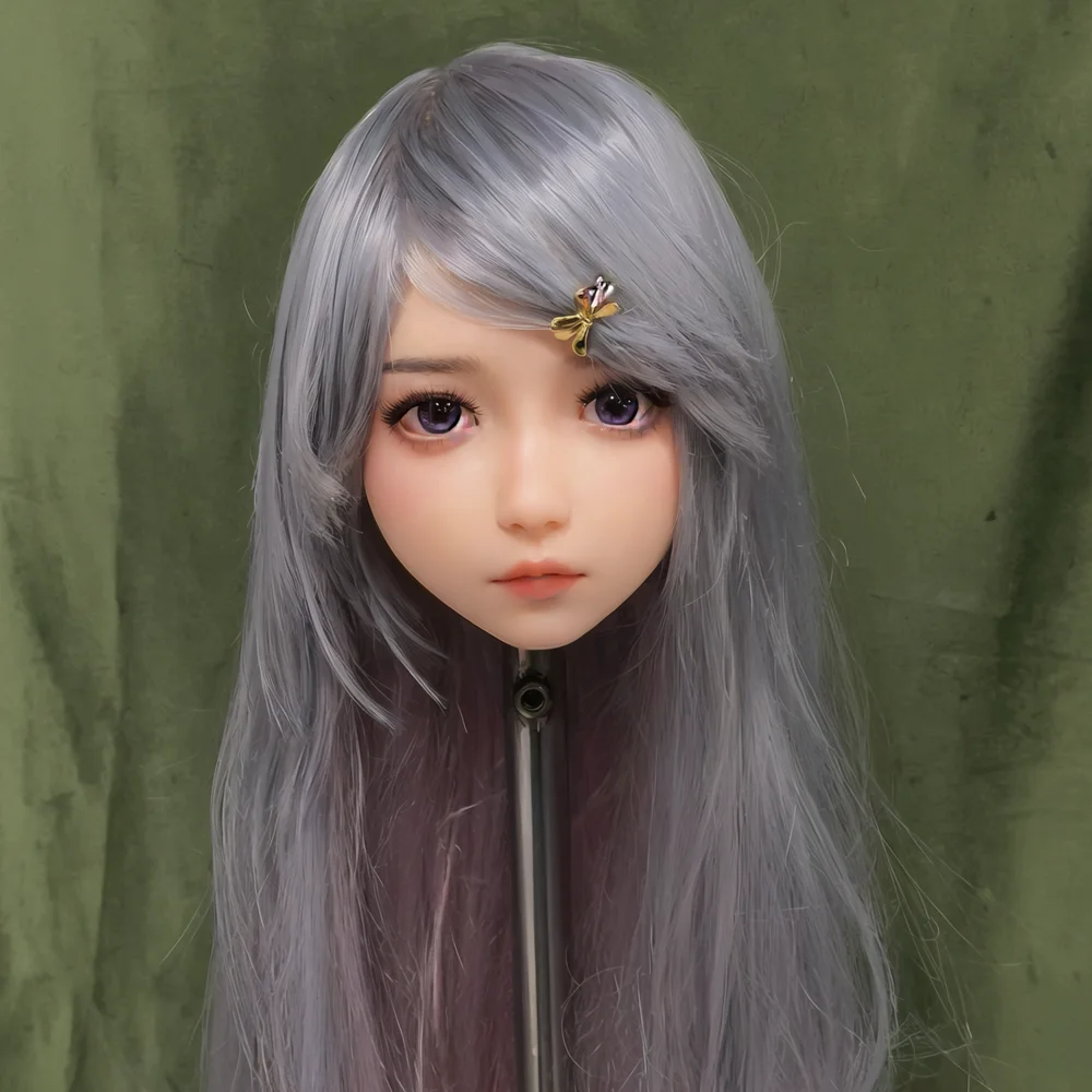 슈퍼 귀여운 여성 머리 모델, TPE 소재, 인형 같은 얼굴, 성인 남성용 장난감, 귀여운 여자친구 머리 모델, 새로운 스타일, 자신을 위한 선물