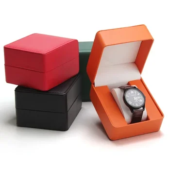 Watch Storage Box PU Single Watch Display Case Wristwatch Watch Holder Travel Jewelry Watc