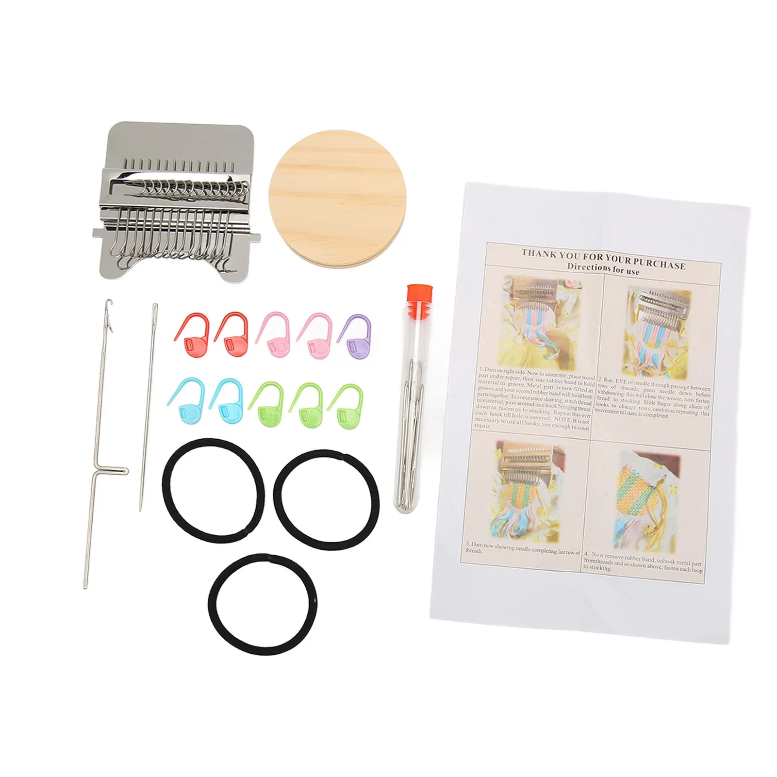 Mini Knitting Machine Simple Operation Mini Loom Machine DIY Hand Knitting Machine for Home