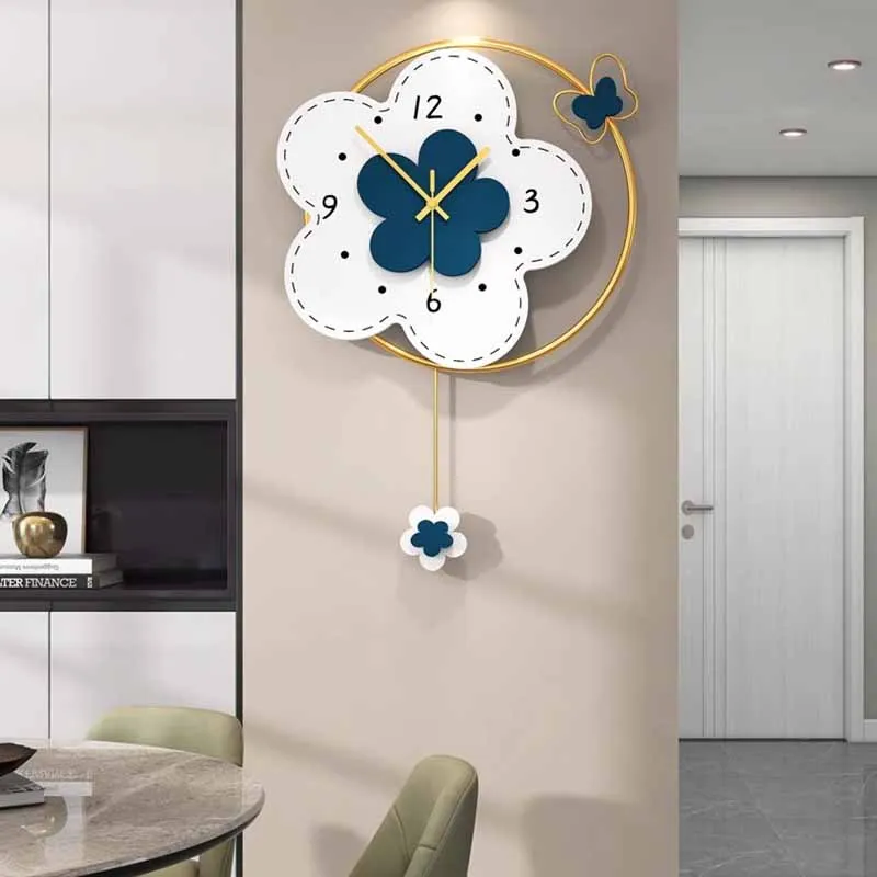 Quiet Design Wall Clocks Originality Cartoon Fashion Wall Clocks Light Luxury European Minimalism Reloj De Pared Home Decoration