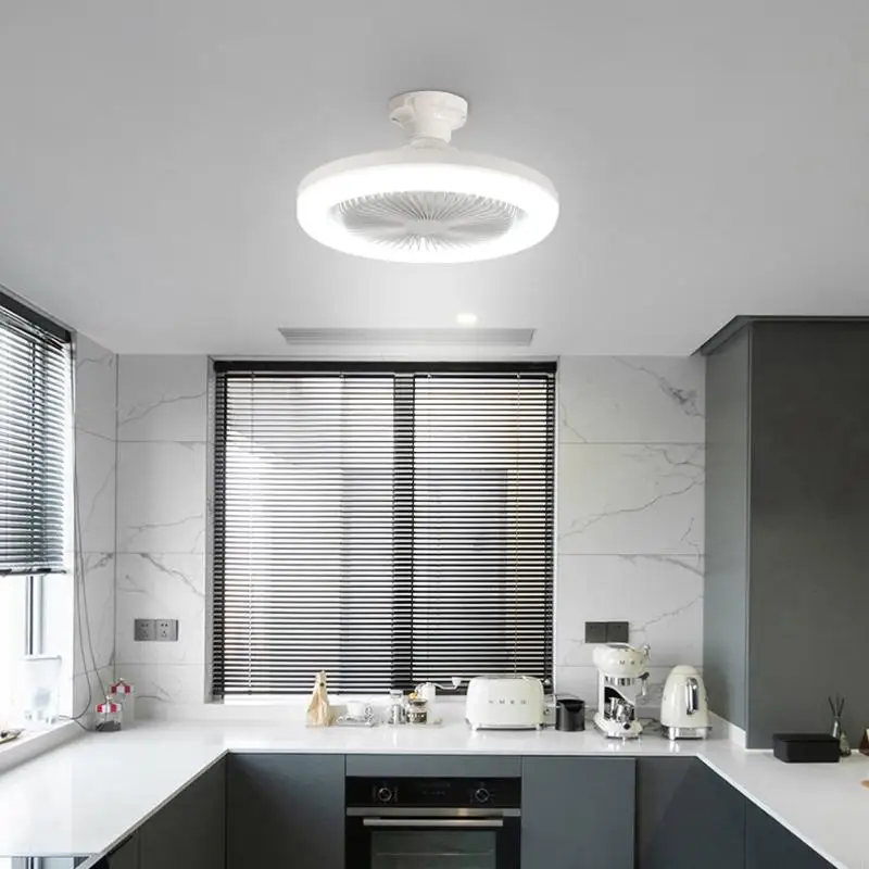 85V-265V E27 30W พัดลมพัดลมพัดลมพัดลมพร้อมไฟ LED สำหรับบ้านพักอาศัยในบ้าน N58D