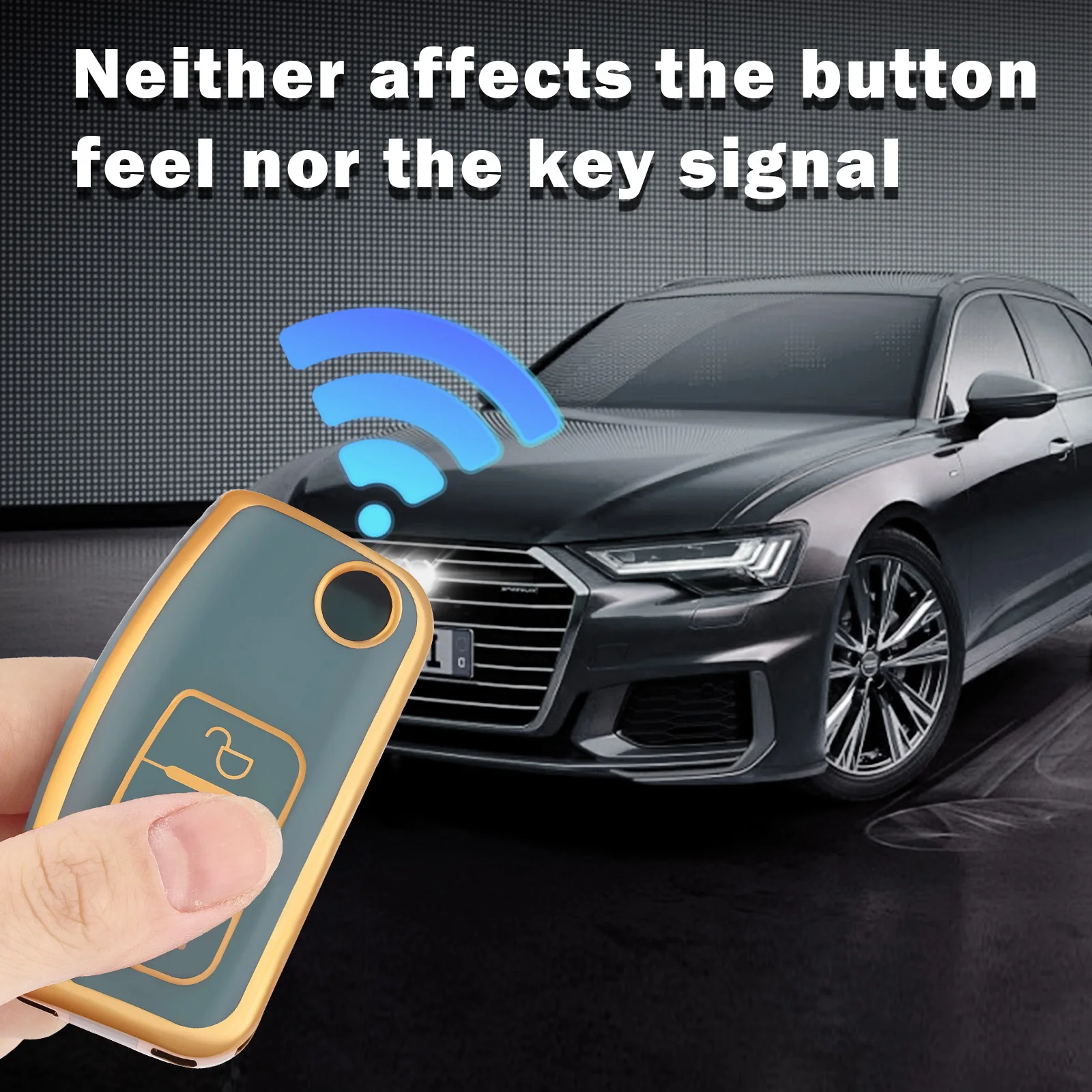 Compatible with Ford 2009/10/11/12/13/14 Fiesta, Focus, and 2017 Ecosport Key Fob Cover Case Shell