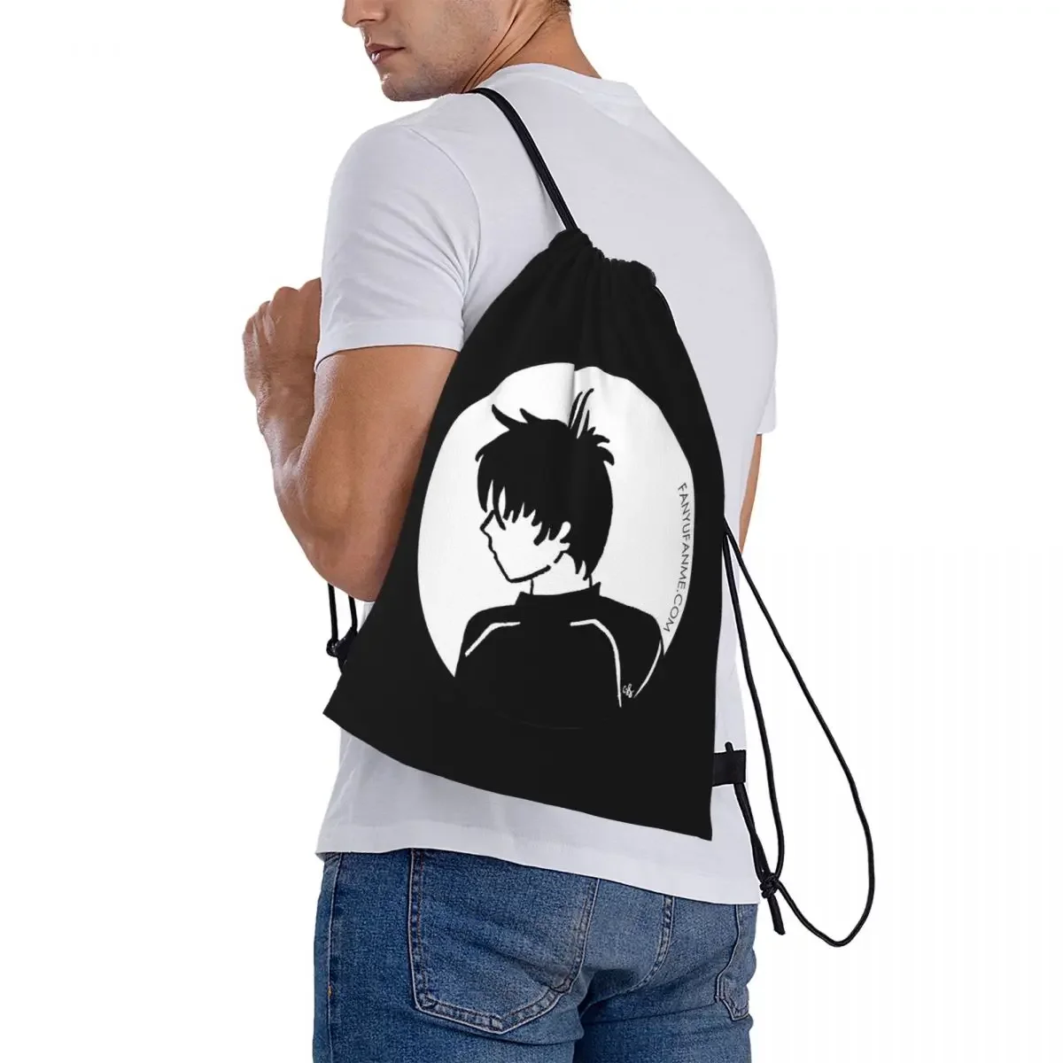 O Perfil Yuzuru Hanyu Mochilas, Sacos De Cordão, Pacote De Bolso, Saco De Esportes, Bookbag