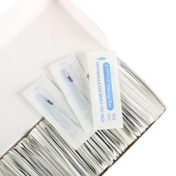 100X Microblading 5R Needle Disposable Sterilized Tattoo Needles For Permanent Makeup Machine Professional Eyebrow Makeup Needle