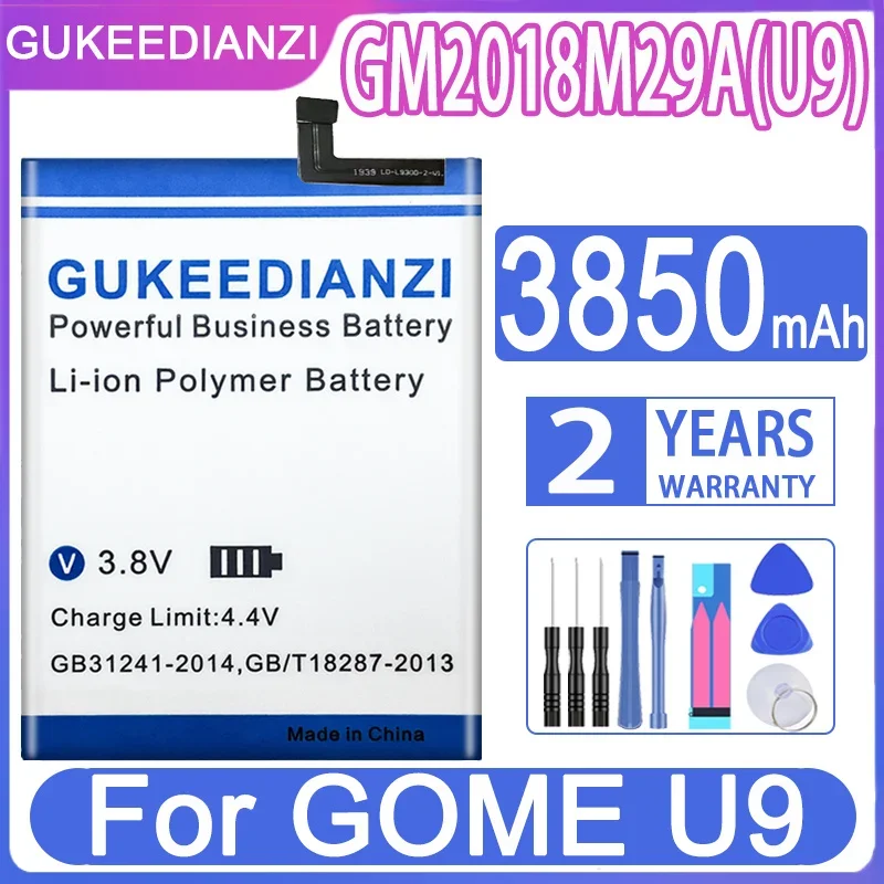 

GUKEEDIANZI Replacement Battery GM2018M29A(U9) 3850mAh For GOME U9