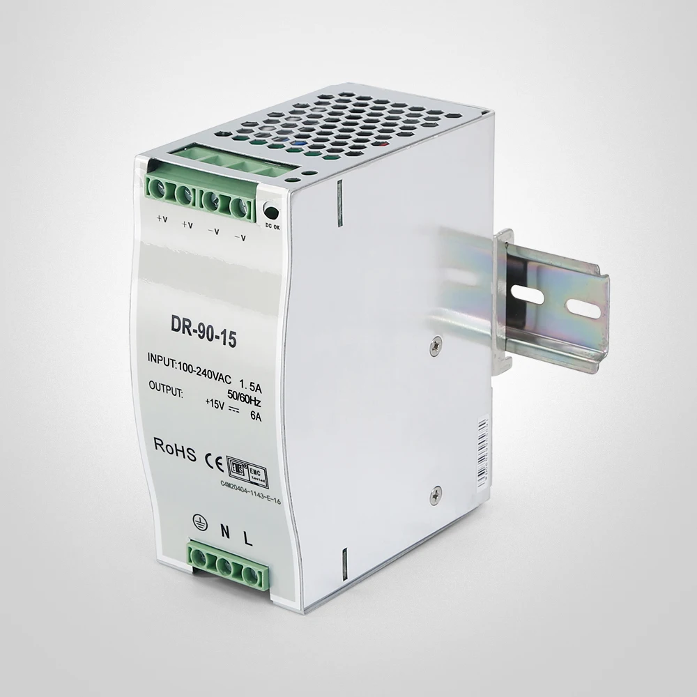 100-240v-15v-6a-din-rail-power-supply-with-overload-over-voltage-protection