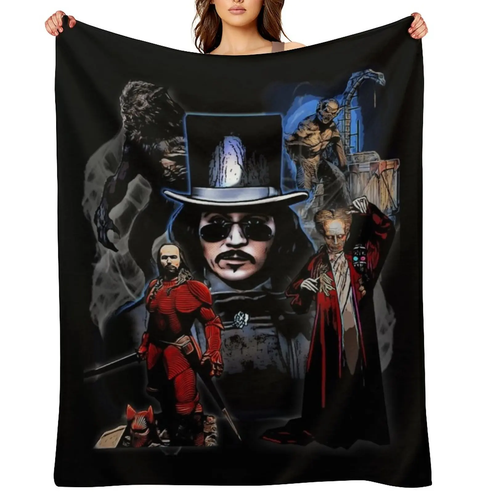 

bram stokers Dracula Classic . Throw Blanket for sofa anime Plush Bed linens Blankets