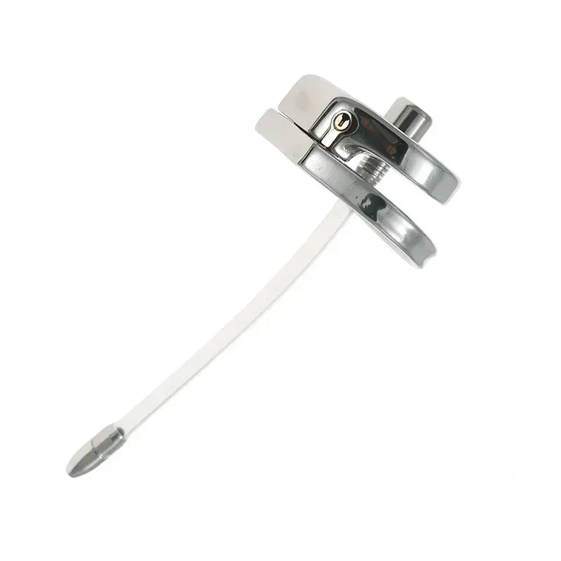 Chastity Device Chastity Lock Sex Toys For Men Ball Scrotum Stretcher Cock Ring Beads Penis Cage With Urethral Catheter Male