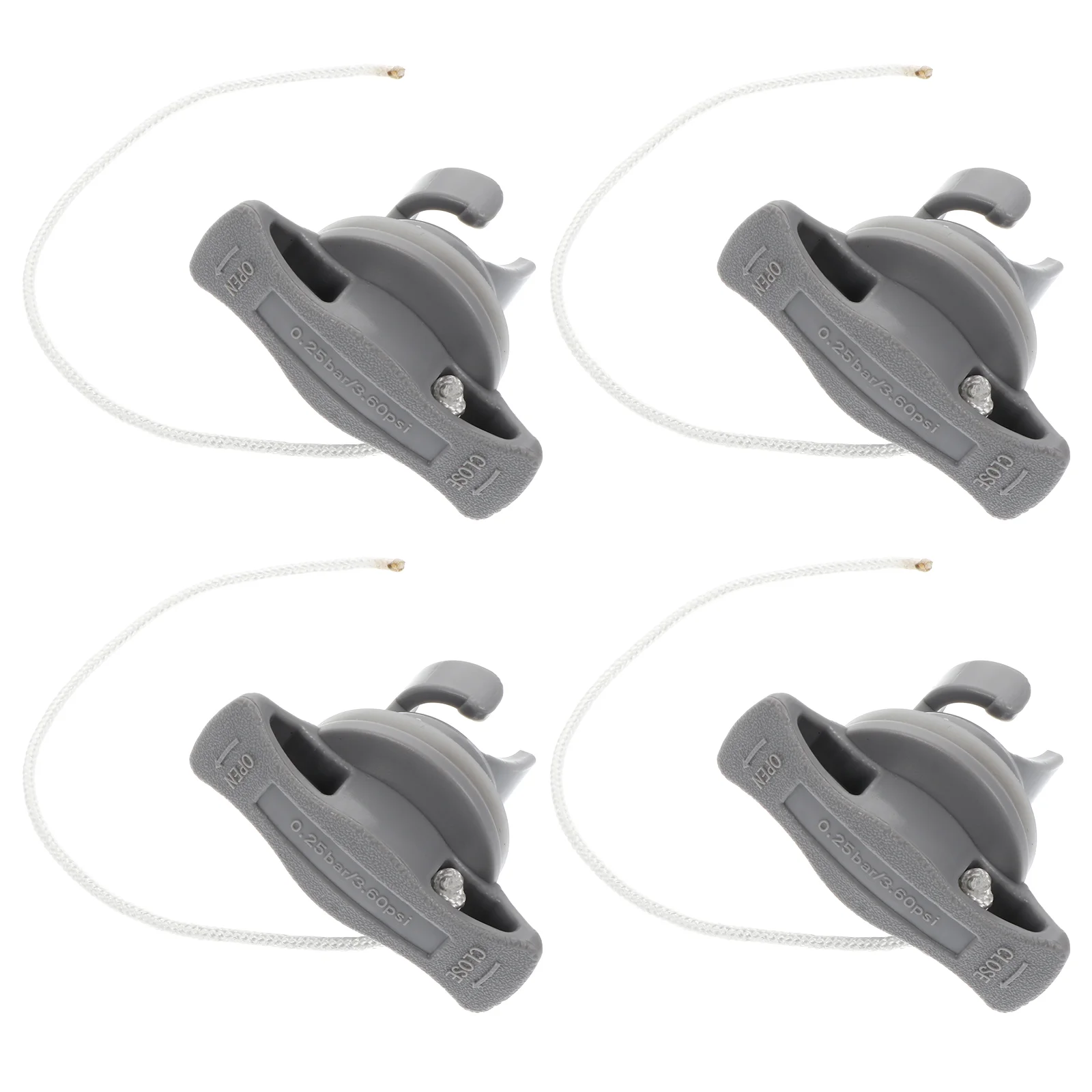 4 Pcs Inflation Valve Kayak Air Cover Miss Plug Mattress Pvc Inflatable Boat Adapter Cap