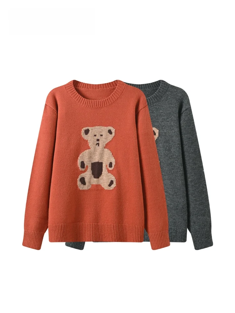 

Loose Knitted Long Sve round Ne Sweater for plus Size Women Spring New Sle Cara CLUB Faionable Top for Plump Sister