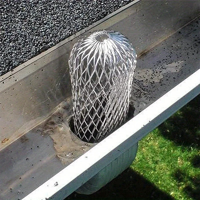 

8pcs Gutter Downspout Guard, Down Pipe Filter Mesh, Gutter Downpipe Leaf Screen Covers, Keeps Gutter Downpipes Clear