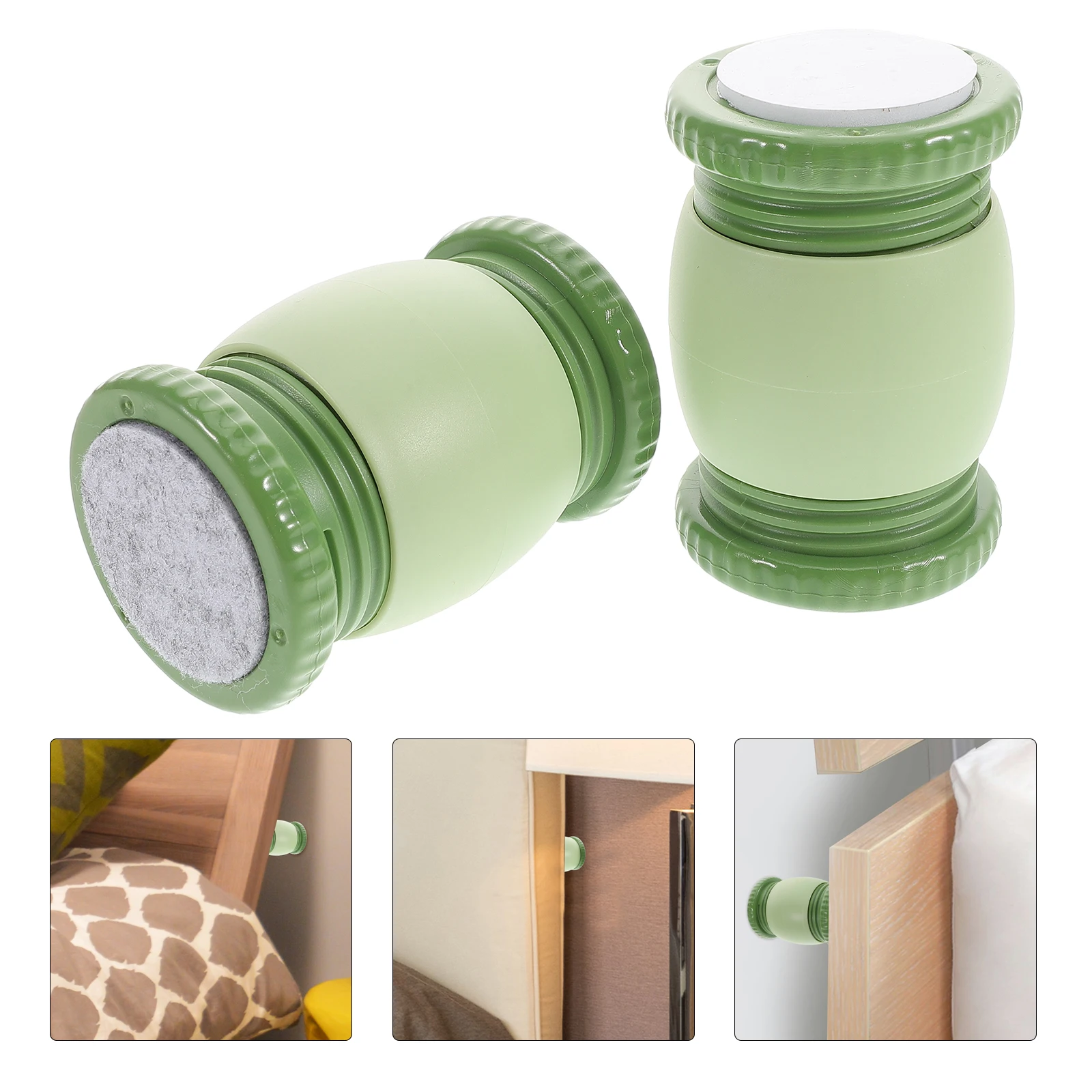 

2pcs Adjustable Bed Frame Anti Shake Tool Headboard Stoppers Self Adhesive Bedside Anti Vibration Pads Furniture Silent Wall