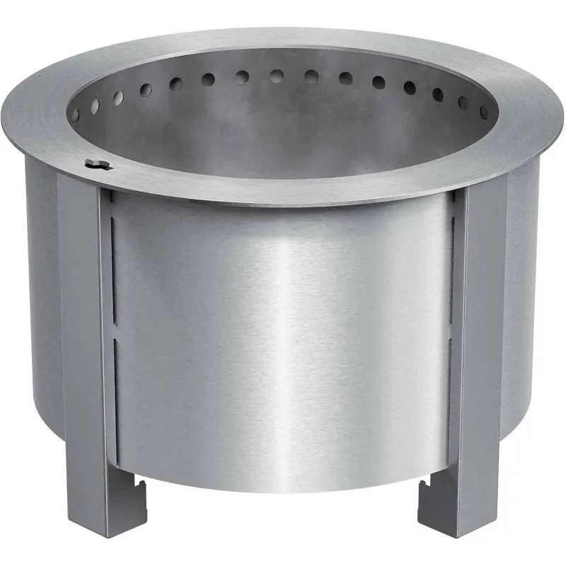 Smokeless Stainless Steel Fire Pit for Outside Ideal for Families Friend and Relatives Compatible with Wide Range of Accessories