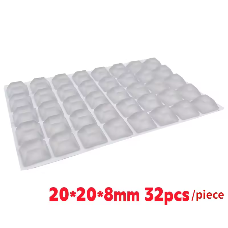 Silicone Furniture Pads Square Self-Adhesive Stick Bumper Pad Shock Absorber Feet Mat for Glass Speaker Laptop Furniture Parts - Image 14