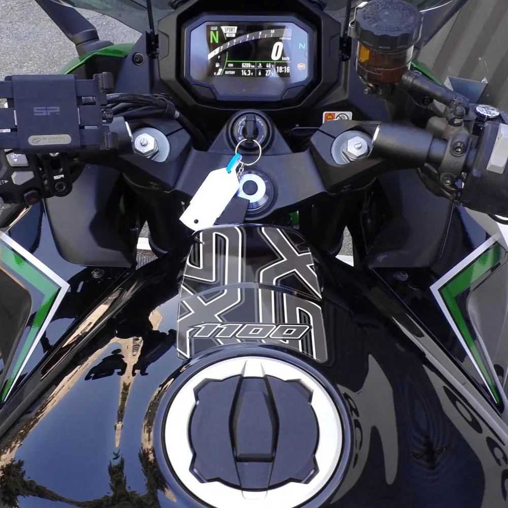 Motorcycle Reflective 3D Gel Tank Trim Panel Protector Paint Protection Stickers Kit For KAWASAKI NINJA 1100SX ninja1100sx 2025