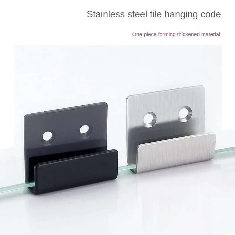 Stainless Steel Tile Pendant Hanging Wall Display Hook Fixing Model Bracket Fastener Exhibition Hall Floor Buckle Hanging Code