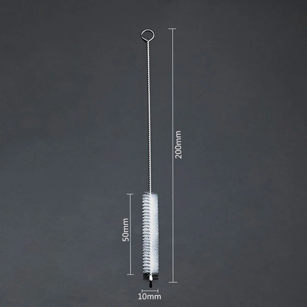 

20 pcs Steel Straw Cleaning Brush Cleaning Brush For Cup Cup Tube Cleaner Baking Pan Accessory Dishwasher Safe White