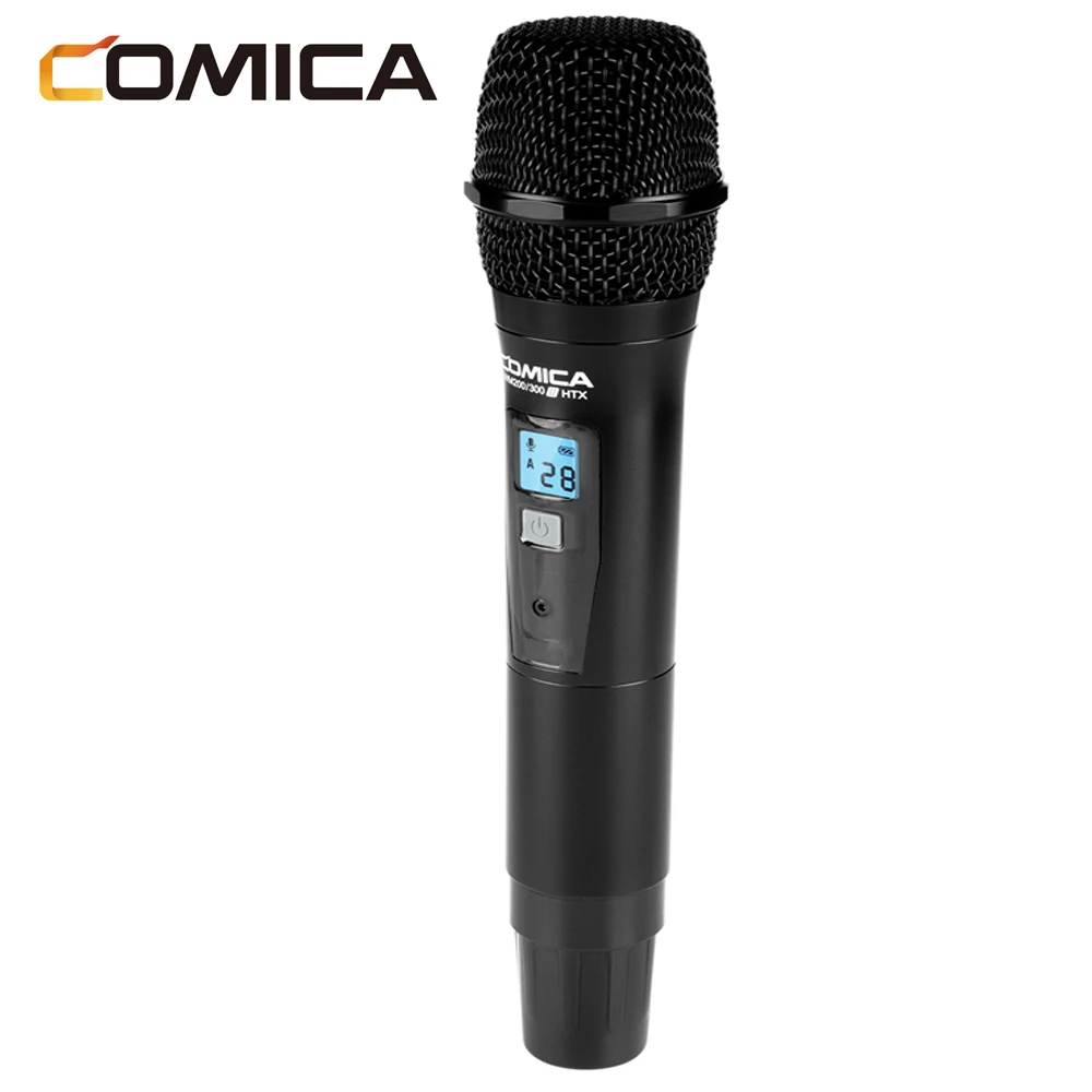 

COMICA CVM-WM200/300II HTX UHF Handheld Wireless Microphone Low Cut Filter, Muting, Adjustable RF Signal Strength Functions