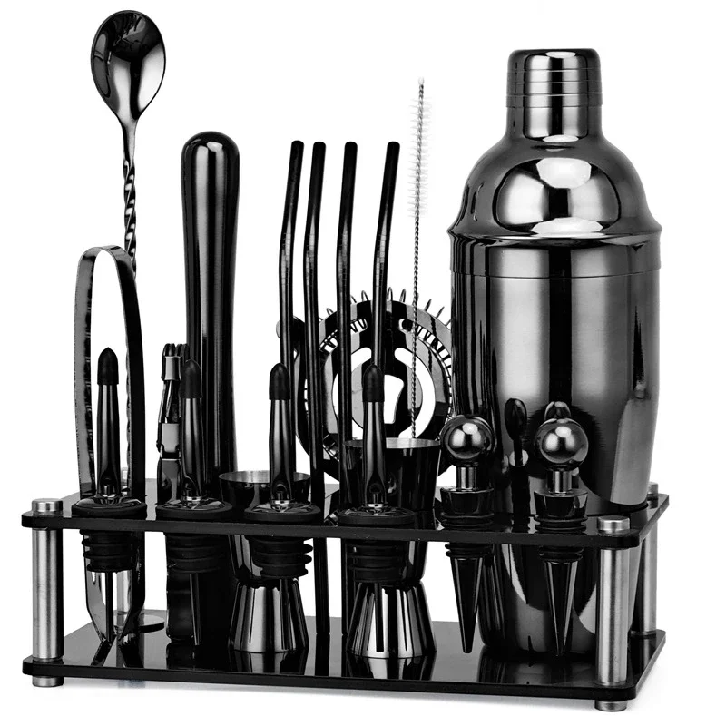 Beginner entry-level cocktail shaker set Bar KTV shaker Snow pot 20-piece wine measuring cup
