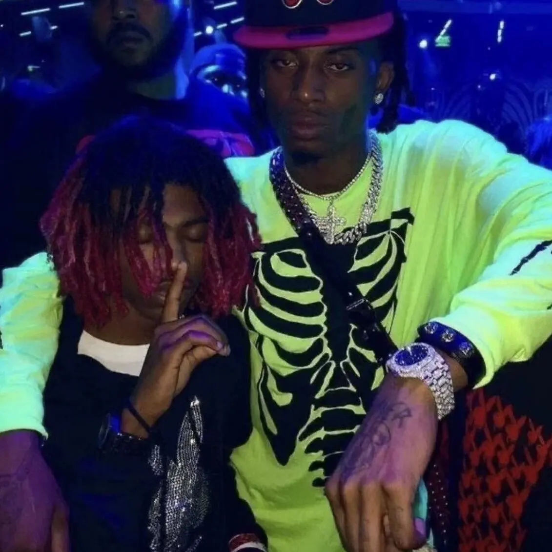 2026 Playboi carti Die Lit Tour Merch Long sleeve Bone Print T-Shirt TX1815