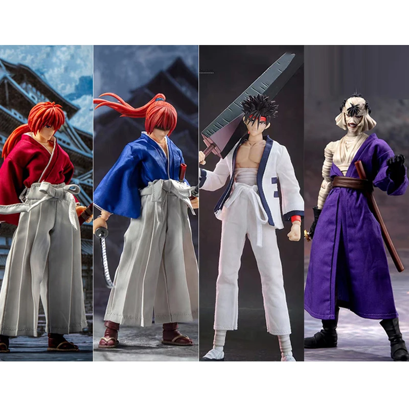 Dasin Rurouni Kenshin Himura Sagara Sanosuke SHF 1/12 16cm/6 inch PVC Action Figure Model In Stock