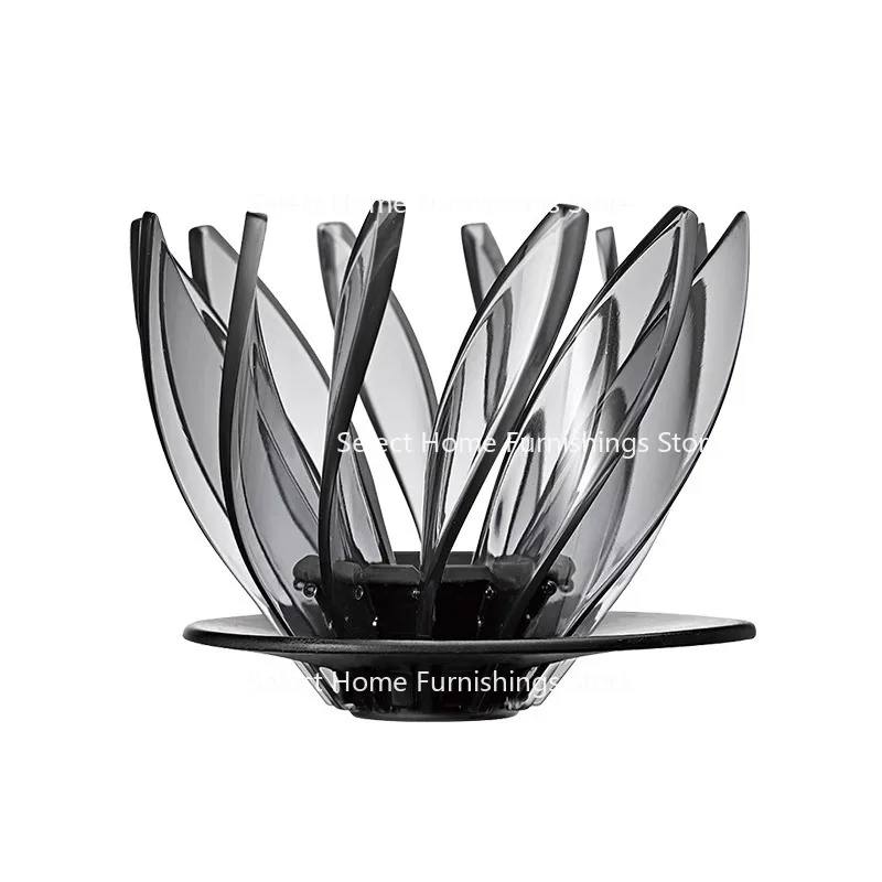 مناسبة لكوب فلتر زنبق الماء V60 نوع التنقيط فلتر القهوة المخمر يدويًا من الراتنج 12 بتلات اللوتس قابلة للإزالة والاستبدال #2