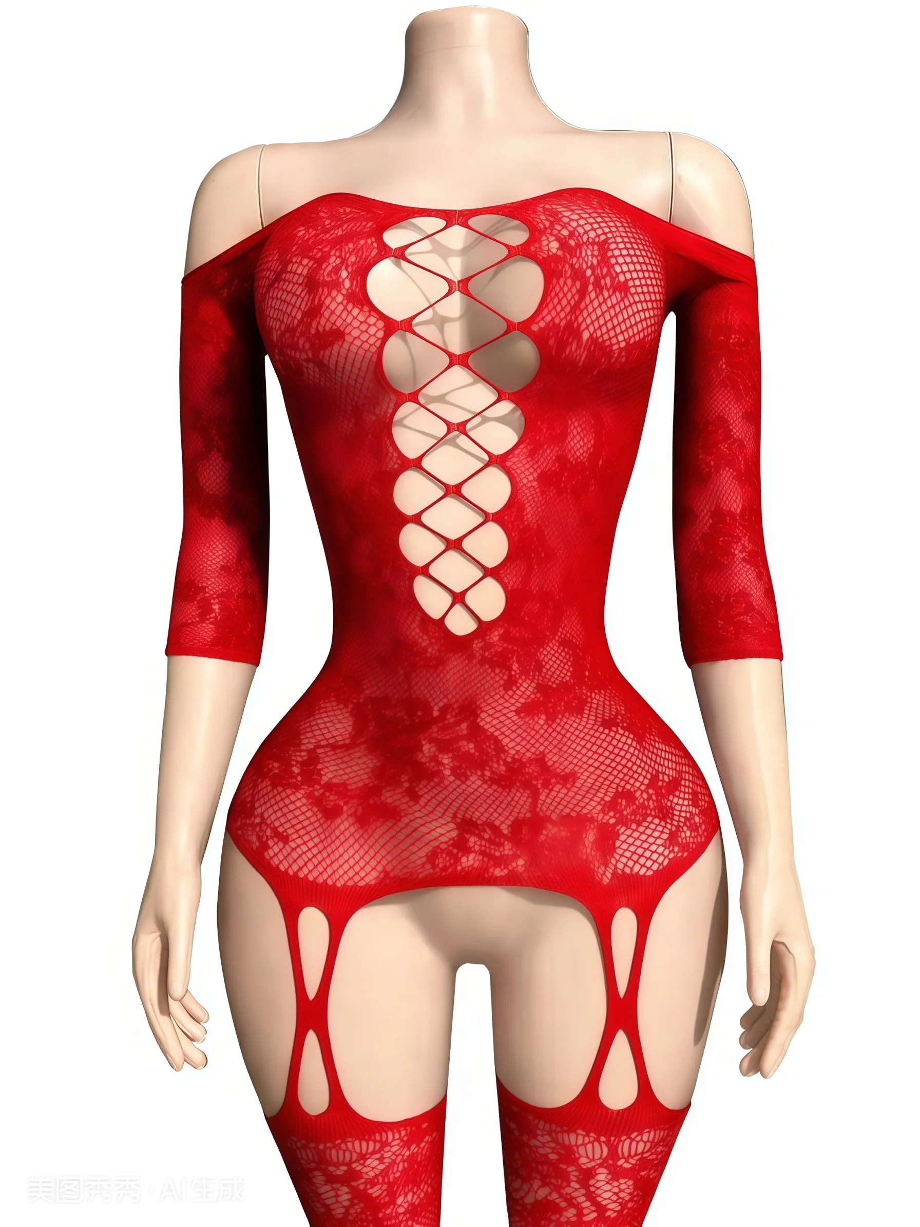 New Sexy Lingnerie Set Hollow Out Underwear Open Bra Crotchless Babydolls Dress Exotic Costume Bodysuit Porno Plus Size Outfit view 6