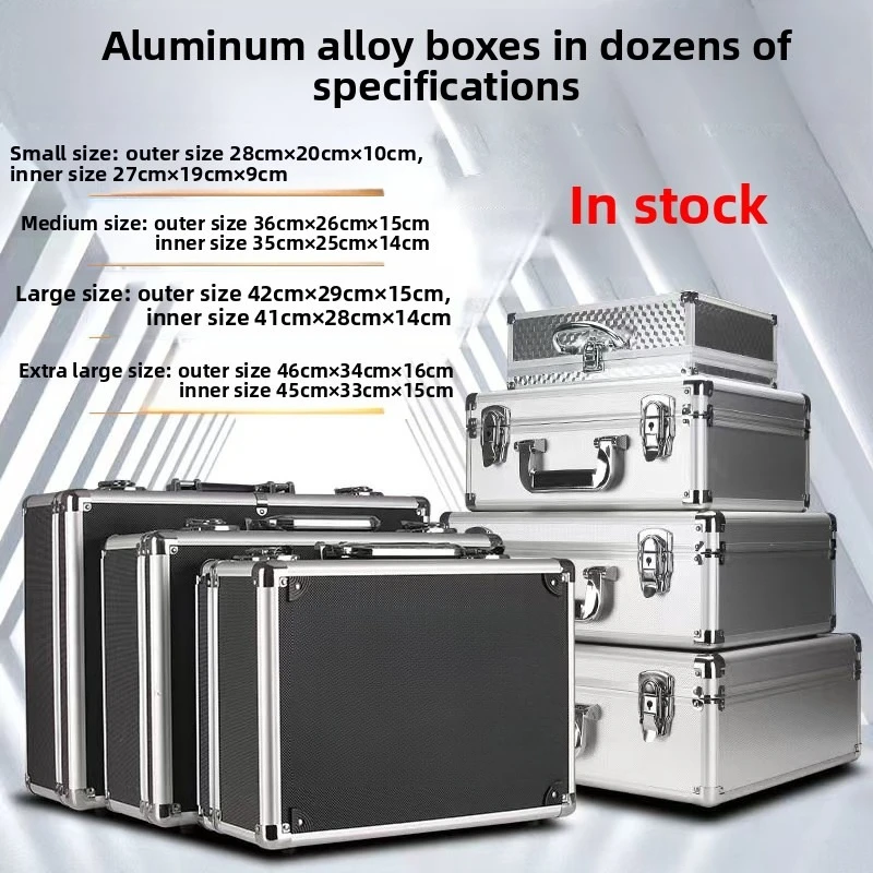 

Aluminum Alloy Storage Case Portable Tool Box Durable Protective Case for Home Office Tools Equipment Tool Chest Tool Box