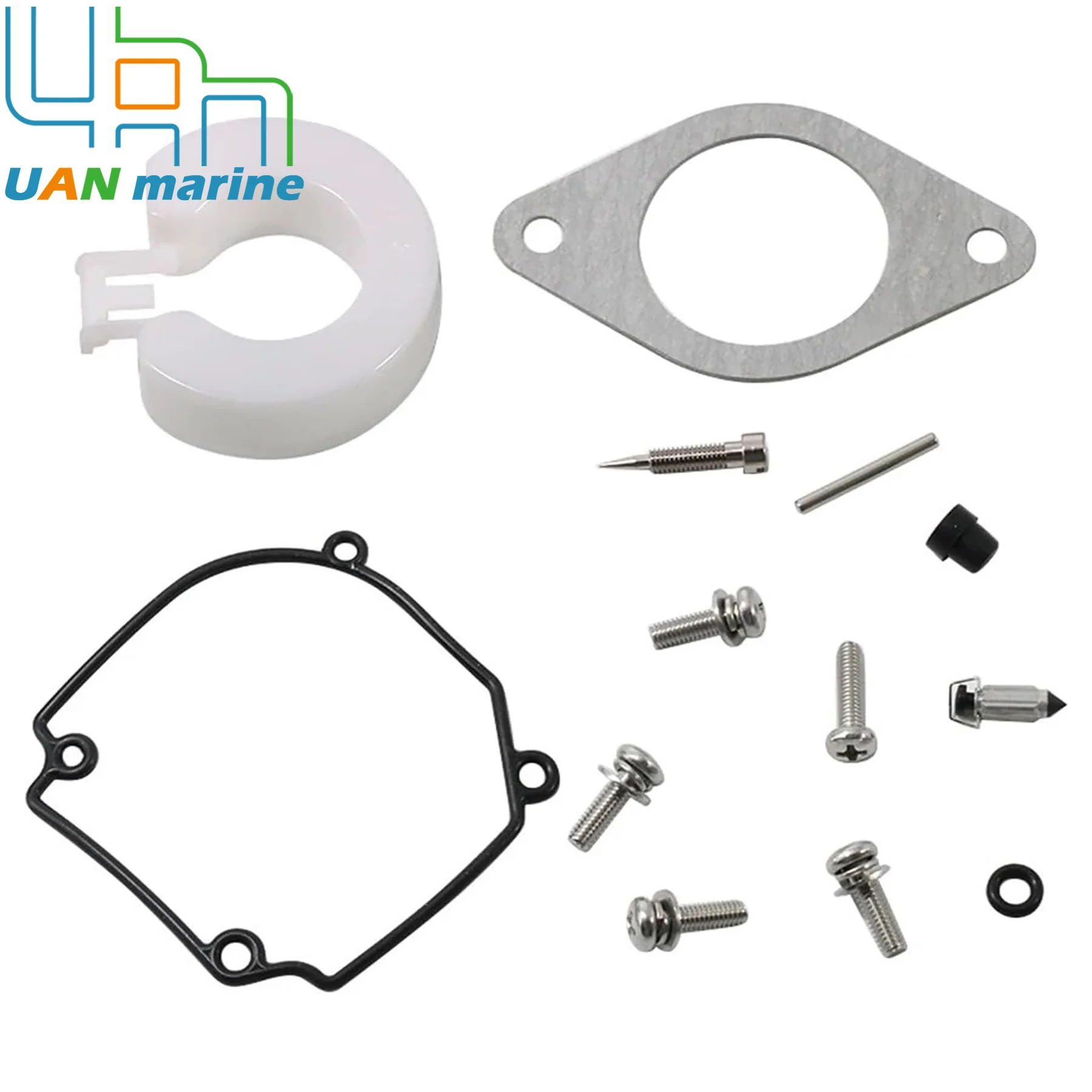 Carburetor Repair Kit Compatible with Mercury Nissan Tohatsu 25 30 HP Marine Outboard Motor Replaces 853780A1 84475M 346-87122-0