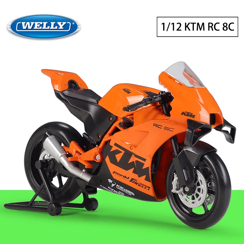 

Модель мотоцикла WELLY 1:12 KTM RC8C, готовая к сборке, с фигуркой, для самостоятельной сборки сцены