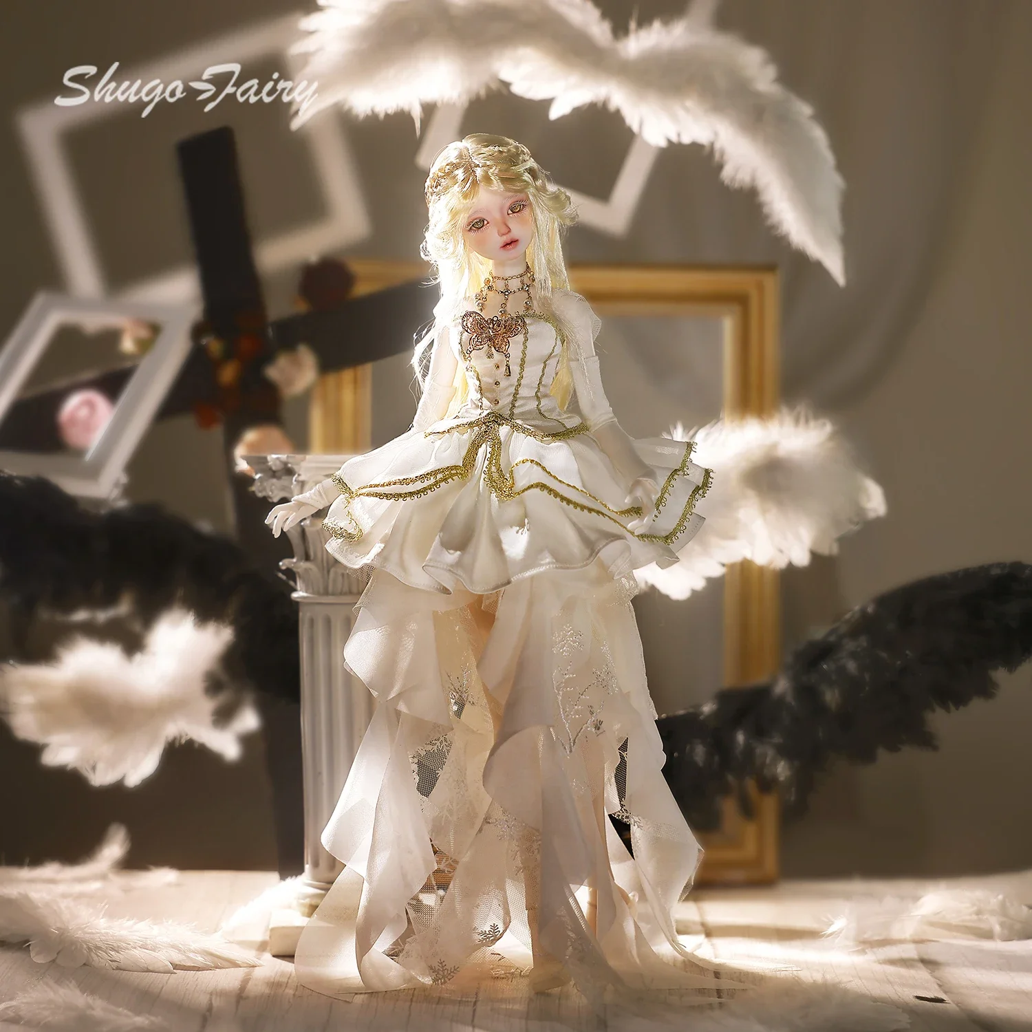 ShugaFairy QY A/B Series 1/4 Celestial Oracle BJD Doll Divine Envoy Full Set Magnetic Removable Wings Ears Cosmic Prophecy Theme