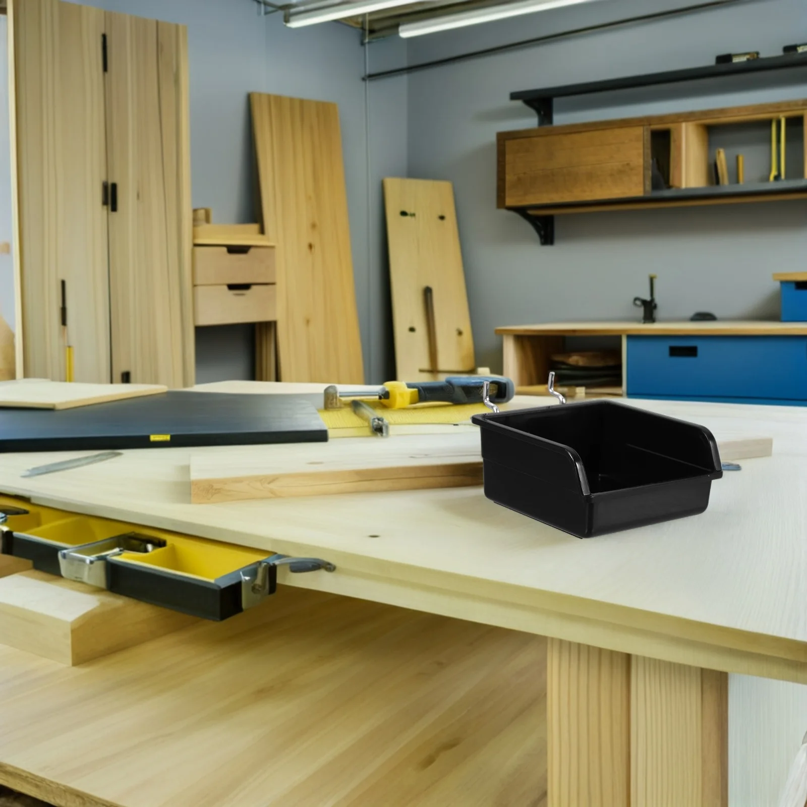 

3Pcs Pegboard Storage Bins Thickened Plastic Organizer Portable Wall Basket for Garage Workshop Home Tool Organizer Bins