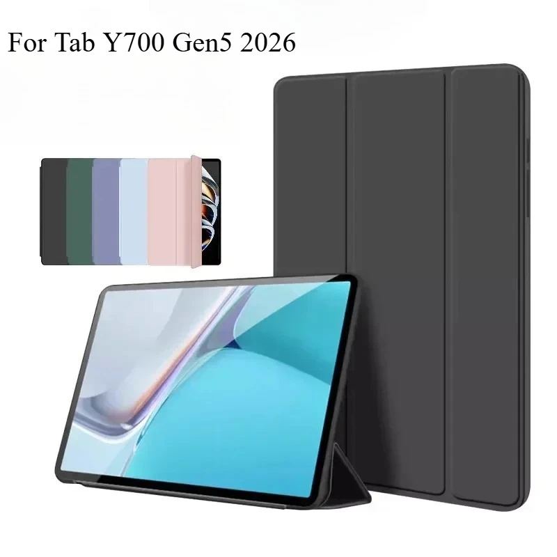 For Lenovo Legion Tab Y700 Gen 5 2026 8.8'' 2023 Tablet Case Liquid Silicone Enhanced Drop Silicone PU Stand Protection Cover