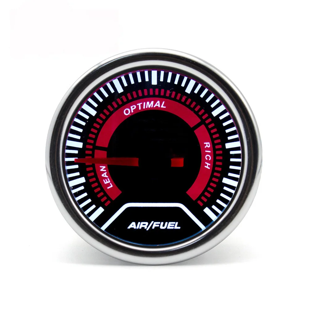 Car Air Fuel Ratio Gauge Air Fuel Ratio 2 52mm Plastic Construction Mounting Hardware Included Straightforward Installation