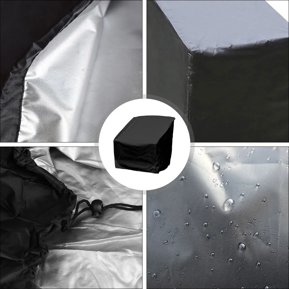 

1pc Waterproof Chair Outdoor Durable Garden Furniture Protector Strong Cord Tear Resistant Rainproof Cover For Patio Sofa Bench