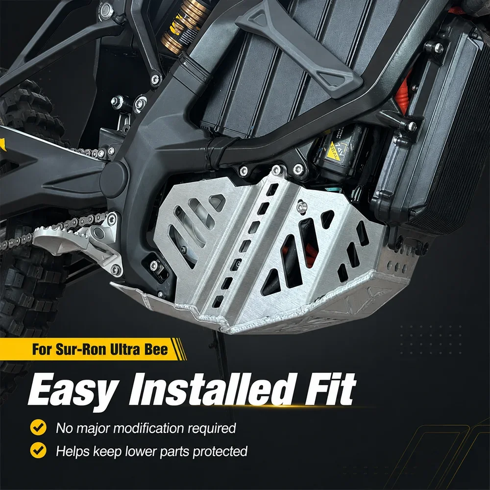 For Sur Ron Ultra Bee Surron Ultrabee Electric Dirt Bike Skid Plate Engine Motor Protection Cover Base Bash Guard Protector