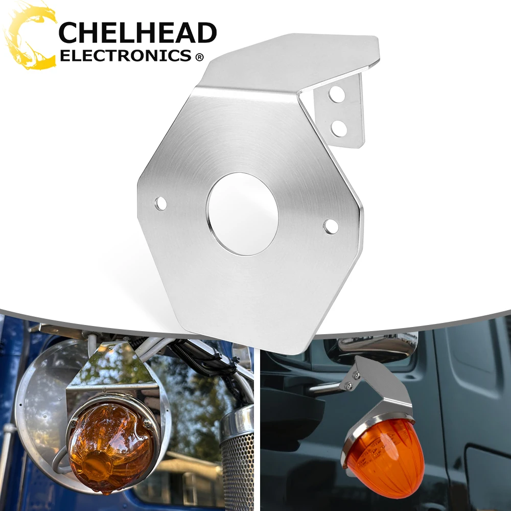 

2PCS Watermelon Light Mount Brackets Stainless Steel Truck Trailer RV Campers Bus Mirror Turn Signal Angled Bracket Holder