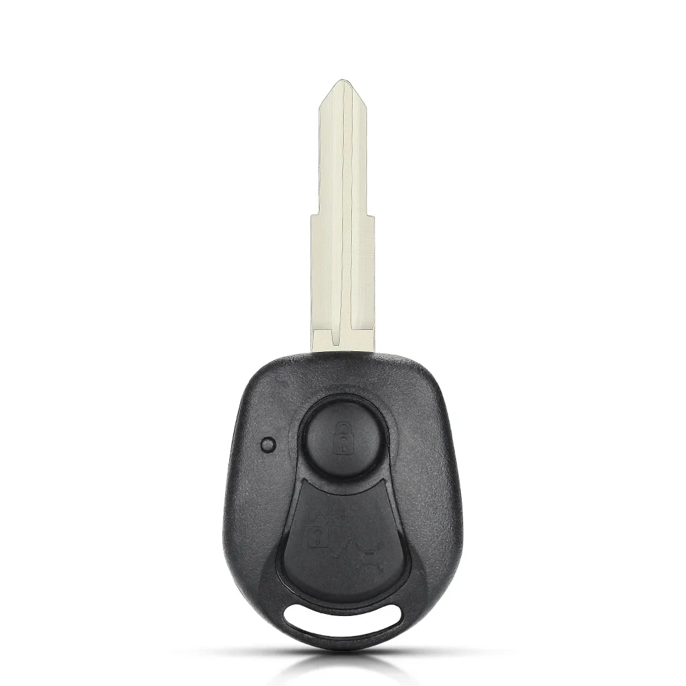 KEYYOU 2 Buttons Remove Key Case Shell Fob Styling For SSANGYONG ACTYON KYRON REXTON Uncut Blade Cover