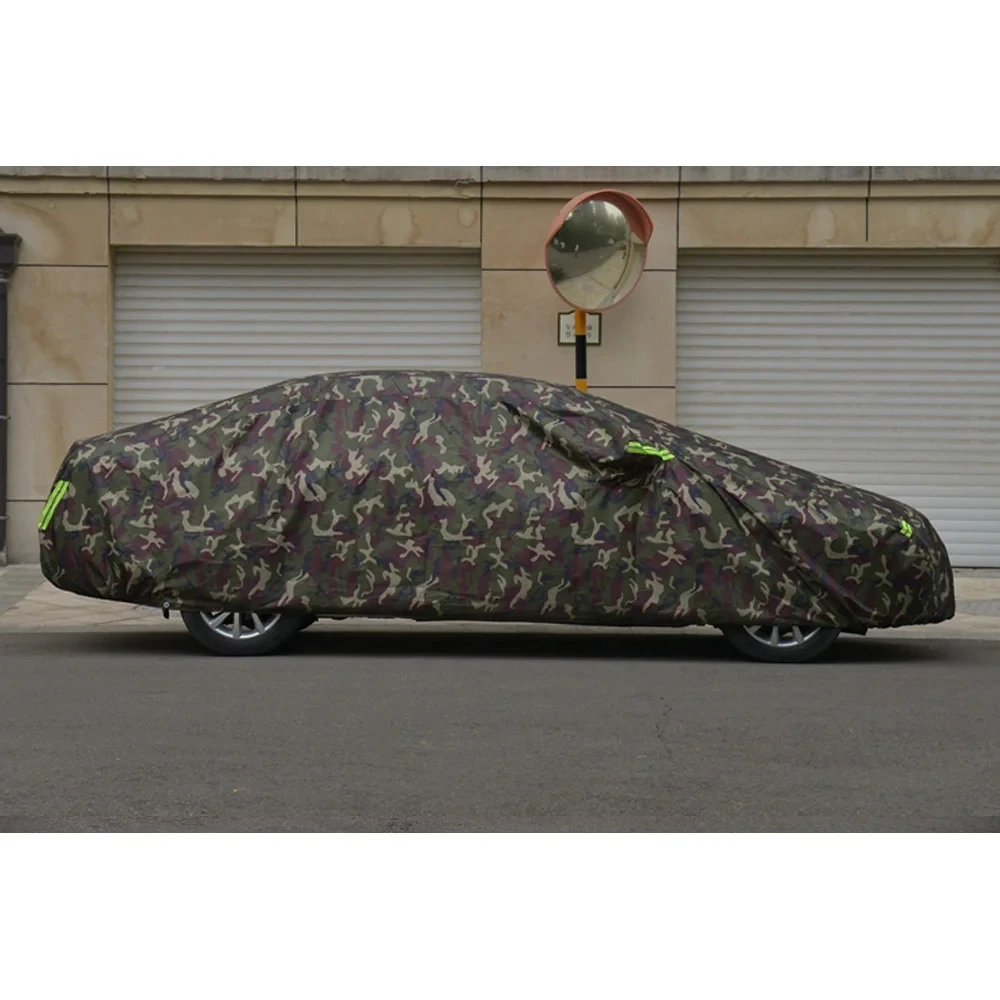 Winter Car Covers Oxford Cloth Outdoor Waterproof Sun Rain Snow Protection UV Car Umbrella Camouflage Universal SUV Sedan