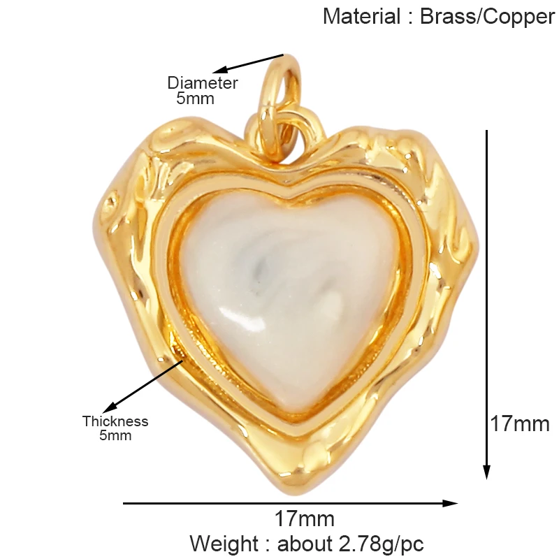 Mode Bunte Zirkon Brenn Liebe Herz Stern Charm Anhänger, 18K Gold Überzogene Halskette Armband DIY Handgemachten Schmuck Liefert K81 – Detail 9