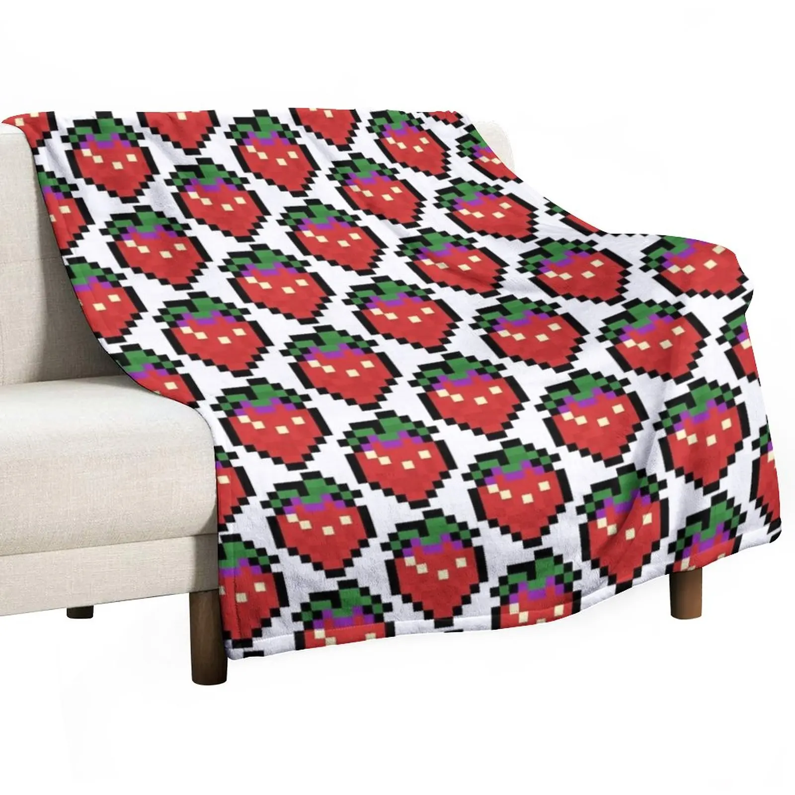 

Celeste - Strawberry Sprite Throw Blanket For Sofa Thin Hairys Multi-Purpose Blankets