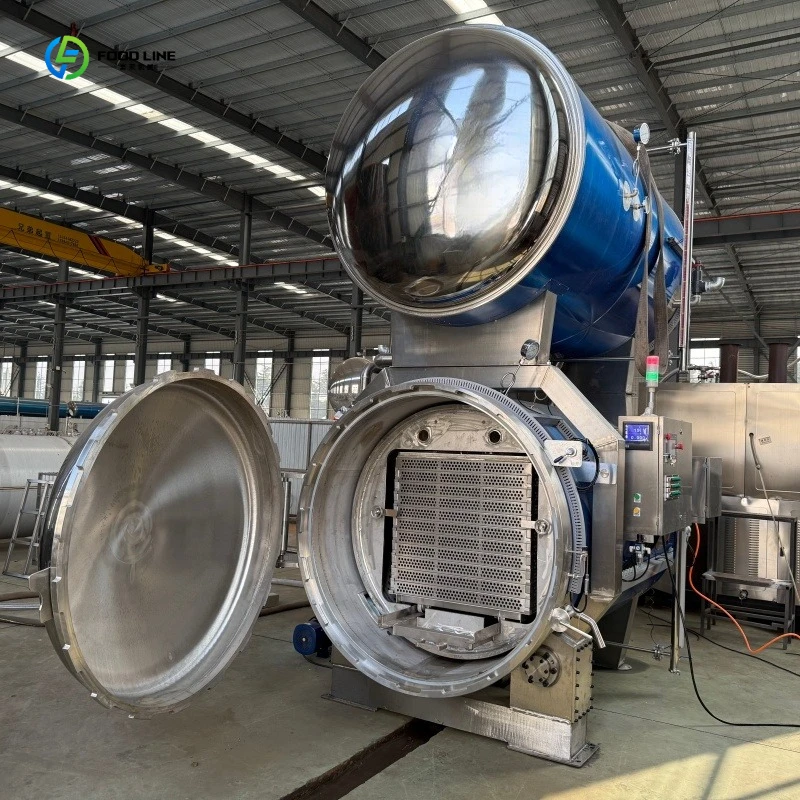 Horizontal Electric and Steam Retort Machine for Canned Food Sterilization FL Customized