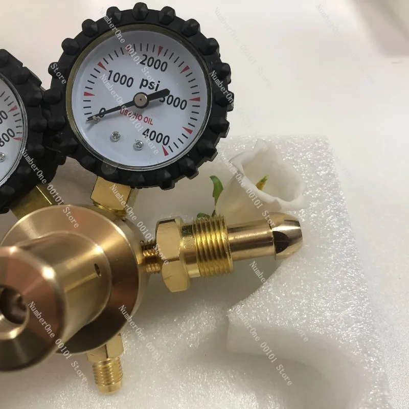 Nitrogen Pressure Reducer Inlet Thread CGA580 Brass Nitrogen High-pressure Pressure Regulator