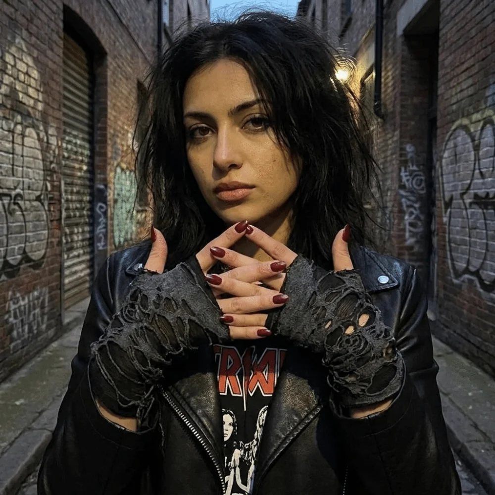 Fashion Gothic Style Fingerless Gloves Beggar Halloween Tear Punk Gloves Breathable Hollow Out Ripped Gloves Dance
