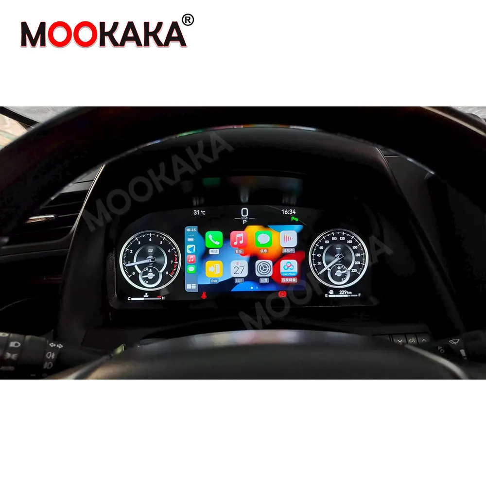 Car Digital Cluster For Toyota Vellfire Alphard 20 30 35 Series 2008-2023 LCD Dash Carplay Navi Auto Multimedia Instrument Panel