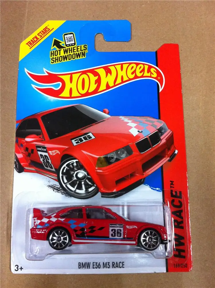 2014-169  HOT WHEELS 1:64 BMW E36 M3 RACE diecast car model gifts