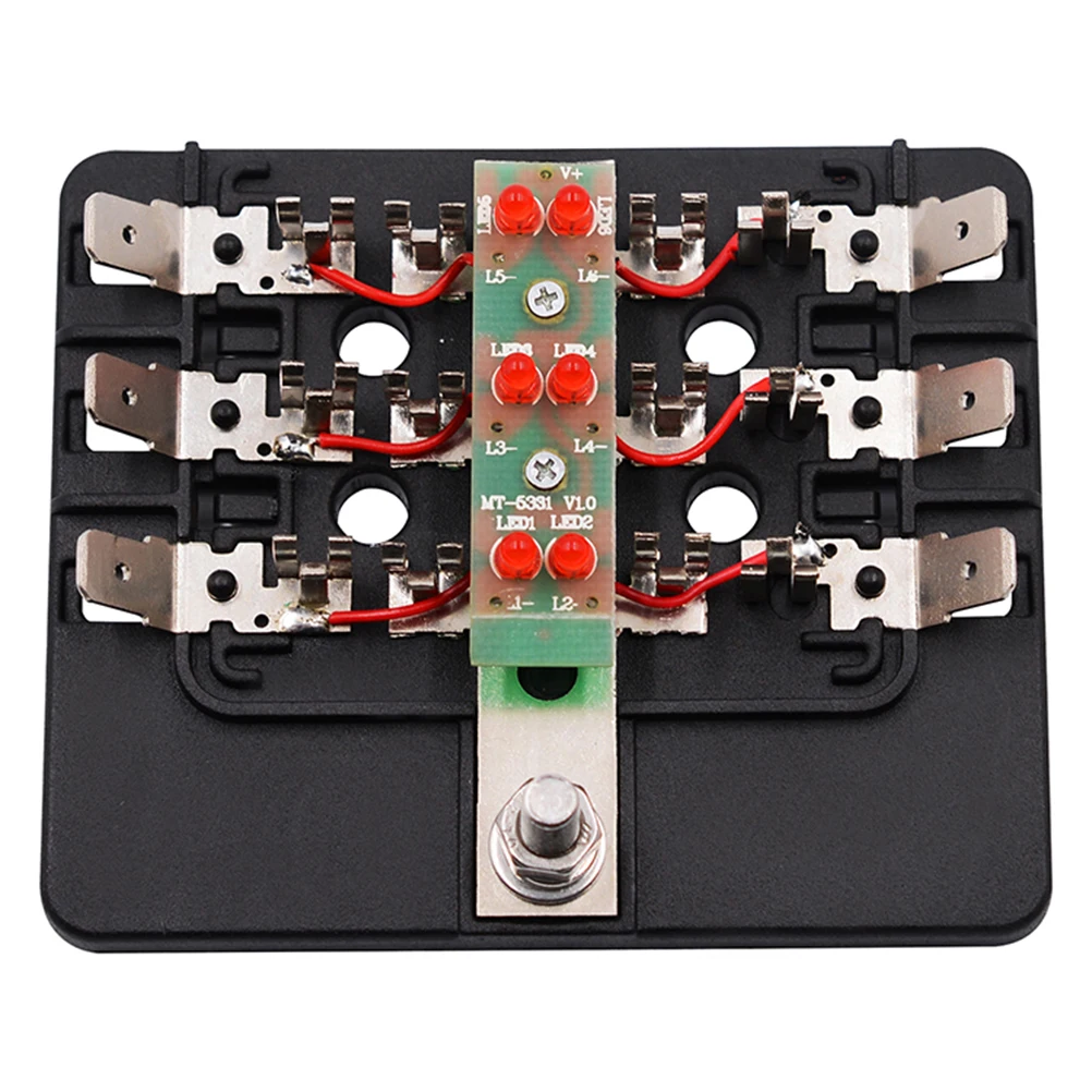

12 -30V Fuse Box Base Way Car Screw Wiring Terminal Terminals PC Block Convenient Replacement