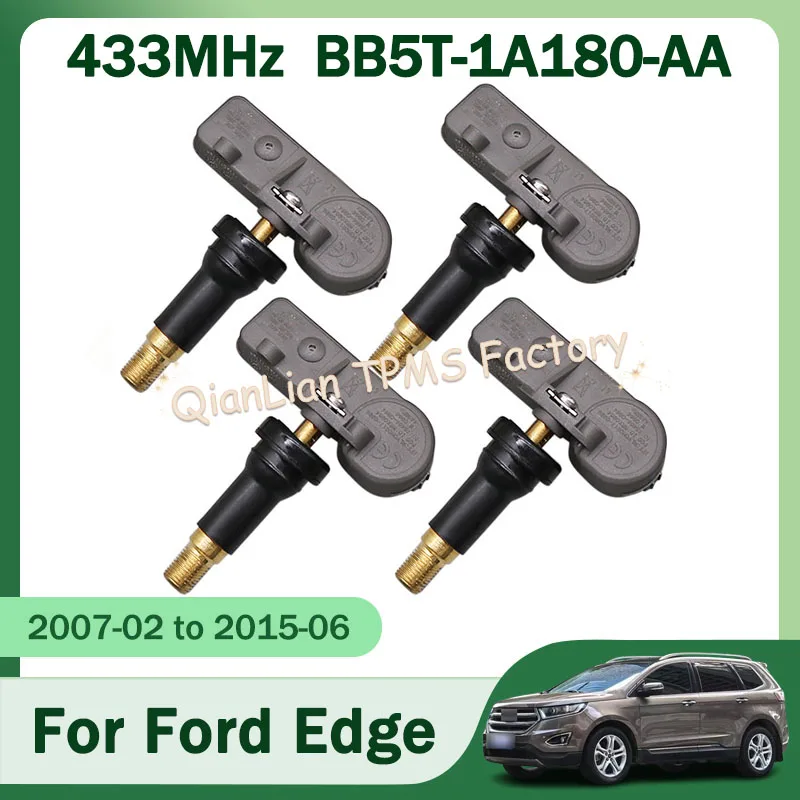 1/4 Uds BB5T-1A180-AA 433MHz TPMS sistema de supervisión de presión de neumáticos para Ford Edge Expedition Explorer F-150 F-Series Transit Chasis