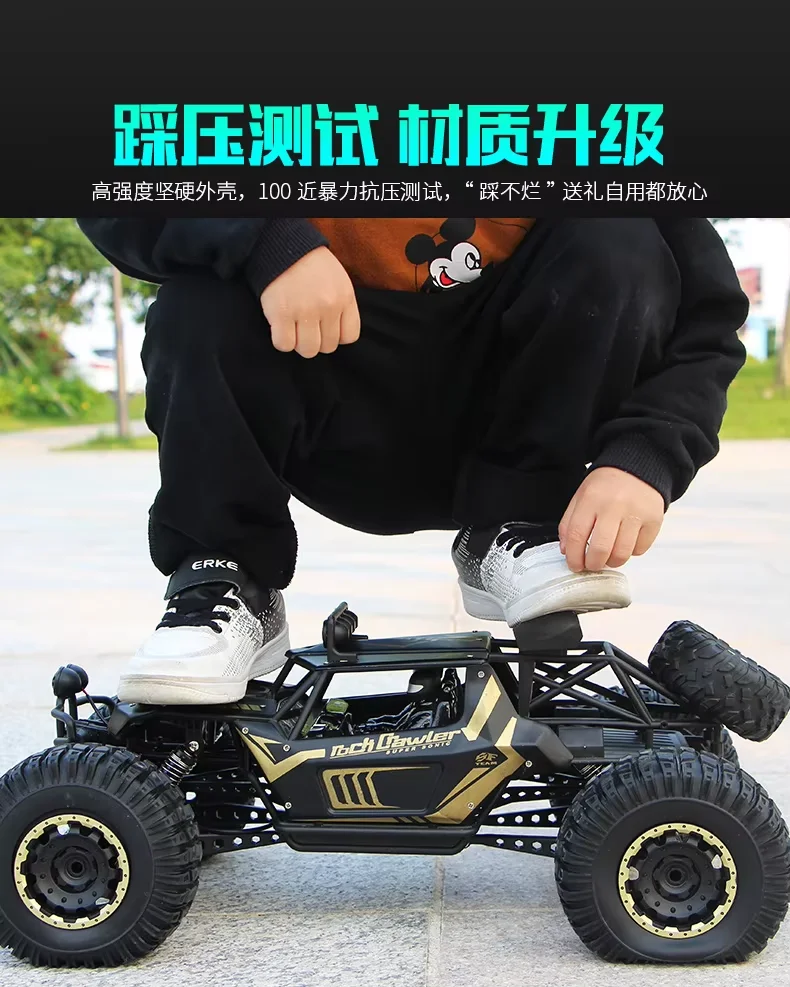 50 سنتيمتر 50 km/ساعة قذيفة معدنية Rc على الطرق الوعرة شاحنة 4 × 4 جميع التضاريس الوحش التحكم عن بعد سيارة مع Led المصابيح الأمامية الاطفال الكبار الصبي هدية #4